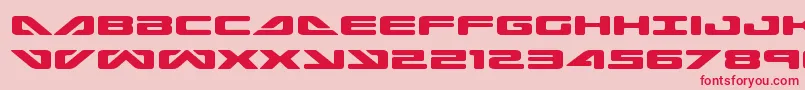 seadog2015expand Font – Red Fonts on Pink Background