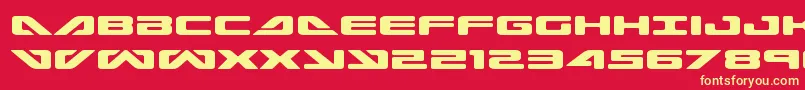 seadog2015expand Font – Yellow Fonts on Red Background