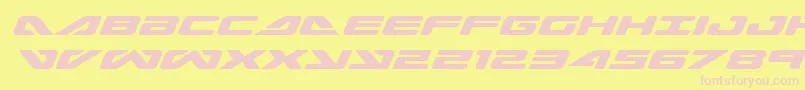 seadog2015expandital Font – Pink Fonts on Yellow Background