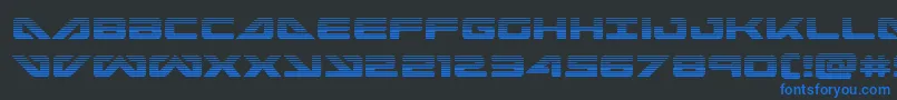 seadog2015grad Font – Blue Fonts on Black Background
