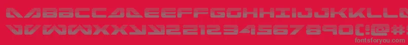 seadog2015grad Font – Gray Fonts on Red Background