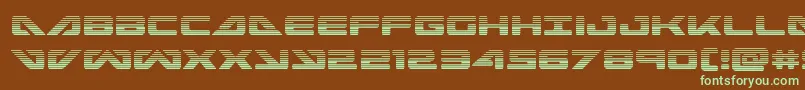 seadog2015grad Font – Green Fonts on Brown Background