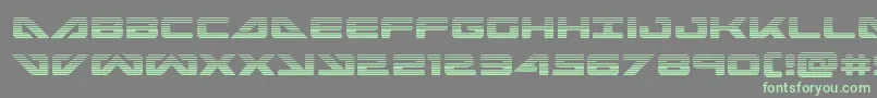 seadog2015grad Font – Green Fonts on Gray Background