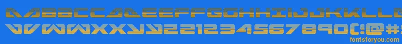 seadog2015grad Font – Orange Fonts on Blue Background