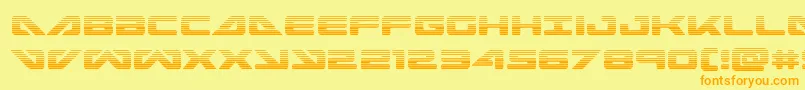 seadog2015grad Font – Orange Fonts on Yellow Background