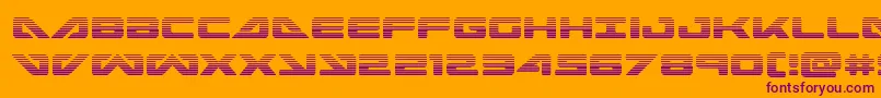 seadog2015grad Font – Purple Fonts on Orange Background