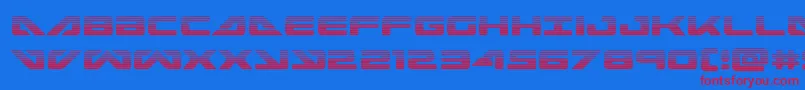 seadog2015grad Font – Red Fonts on Blue Background