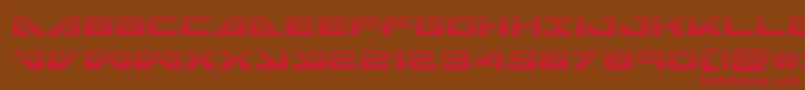 seadog2015grad Font – Red Fonts on Brown Background