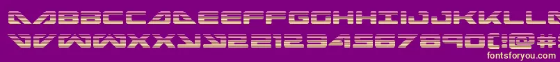 seadog2015grad Font – Yellow Fonts on Purple Background