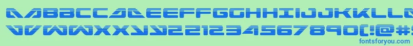 seadog2015half Font – Blue Fonts on Green Background