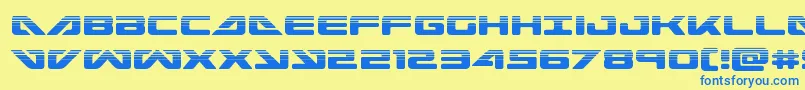 seadog2015half Font – Blue Fonts on Yellow Background
