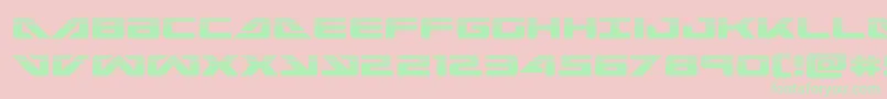 seadog2015half-Schriftart – Grüne Schriften auf rosa Hintergrund