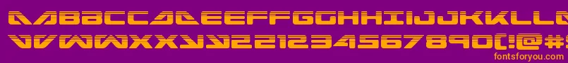 seadog2015half Font – Orange Fonts on Purple Background