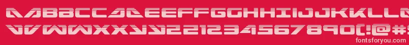 フォントseadog2015half – 赤い背景にピンクのフォント