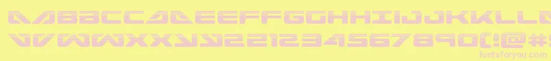 seadog2015half Font – Pink Fonts on Yellow Background