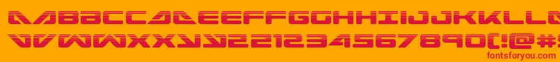 seadog2015half Font – Red Fonts on Orange Background