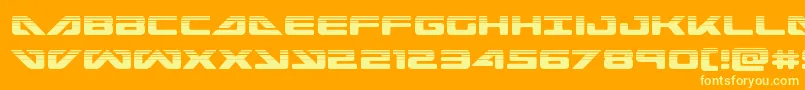 seadog2015half-Schriftart – Gelbe Schriften auf orangefarbenem Hintergrund