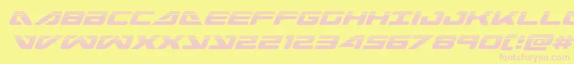 seadog2015halfital Font – Pink Fonts on Yellow Background