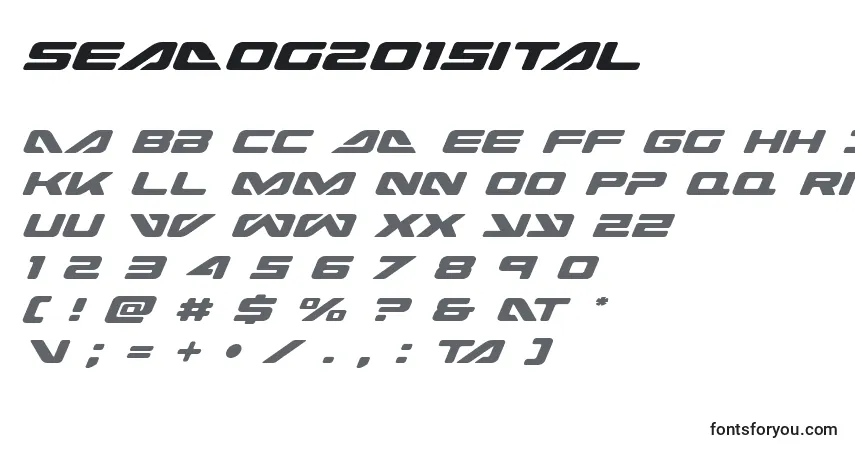 Schriftart Seadog2015ital (139858) – Alphabet, Zahlen, spezielle Symbole