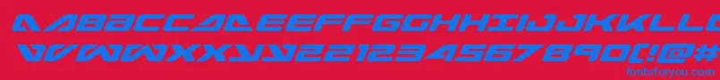 seadog2015ital Font – Blue Fonts on Red Background