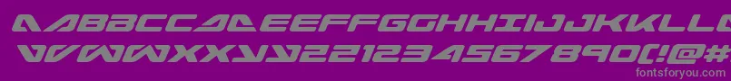 seadog2015ital Font – Gray Fonts on Purple Background