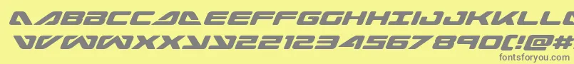 seadog2015ital Font – Gray Fonts on Yellow Background