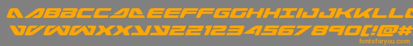 seadog2015ital Font – Orange Fonts on Gray Background
