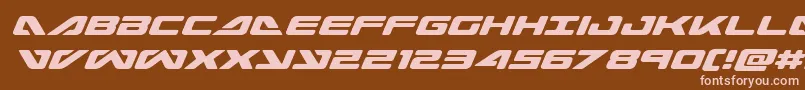 seadog2015ital Font – Pink Fonts on Brown Background