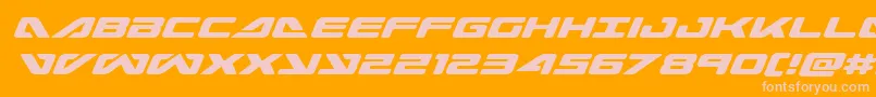 seadog2015ital Font – Pink Fonts on Orange Background