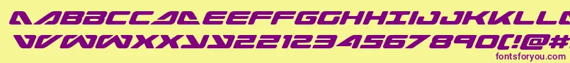 seadog2015ital Font – Purple Fonts on Yellow Background