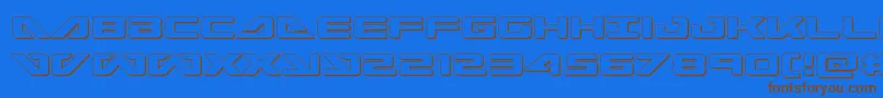 seadog2015out Font – Brown Fonts on Blue Background