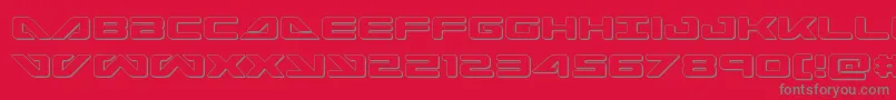 seadog2015out Font – Gray Fonts on Red Background