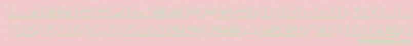 seadog2015out Font – Green Fonts on Pink Background