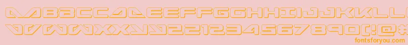 seadog2015out Font – Orange Fonts on Pink Background