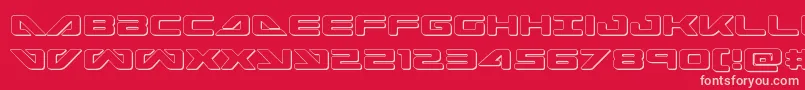 seadog2015out Font – Pink Fonts on Red Background