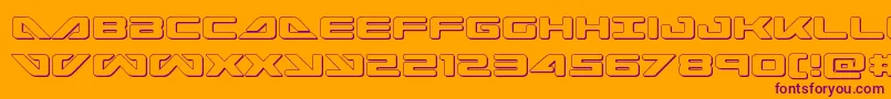 Шрифт seadog2015out – фиолетовые шрифты на оранжевом фоне