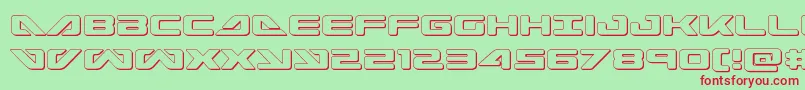 seadog2015out Font – Red Fonts on Green Background