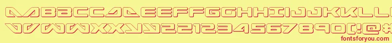 seadog2015out Font – Red Fonts on Yellow Background