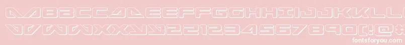 seadog2015out Font – White Fonts on Pink Background