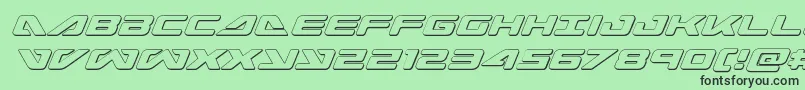 seadog2015outital Font – Black Fonts on Green Background