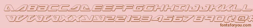 seadog2015outital Font – Brown Fonts on Pink Background