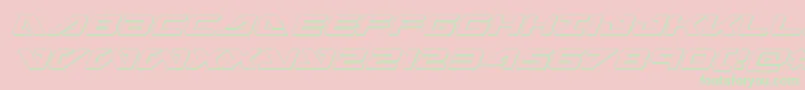 seadog2015outital Font – Green Fonts on Pink Background