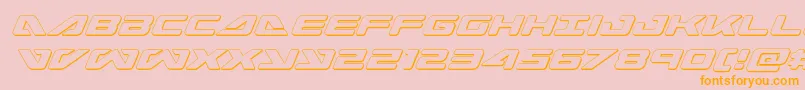 seadog2015outital Font – Orange Fonts on Pink Background