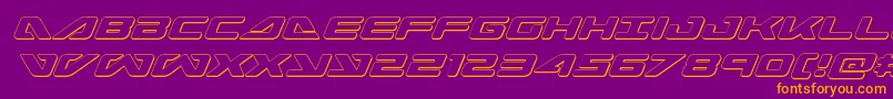 seadog2015outital Font – Orange Fonts on Purple Background