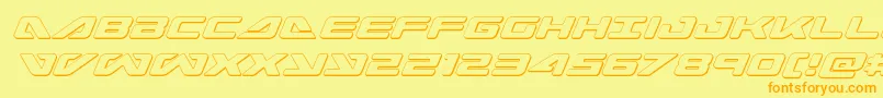 seadog2015outital Font – Orange Fonts on Yellow Background