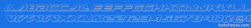seadog2015outital Font – Pink Fonts on Blue Background