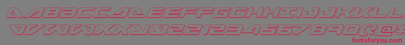 seadog2015outital Font – Red Fonts on Gray Background