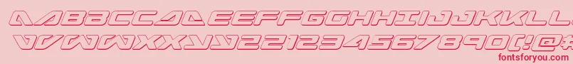 seadog2015outital Font – Red Fonts on Pink Background