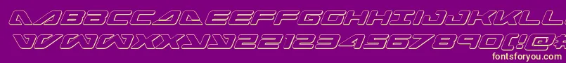 seadog2015outital Font – Yellow Fonts on Purple Background