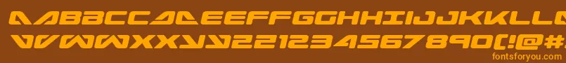 seadog2015semital Font – Orange Fonts on Brown Background